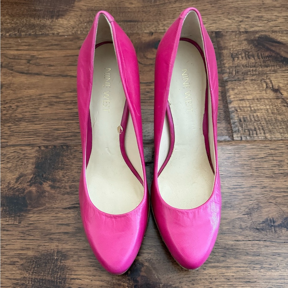 Pink Nine West heels size 6